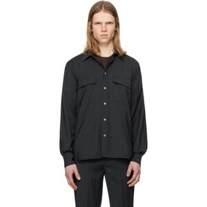 BARENA VENEZIA DEN TELA SHIRT BLACK SIZE IT 52 US XL RETAIL 450$